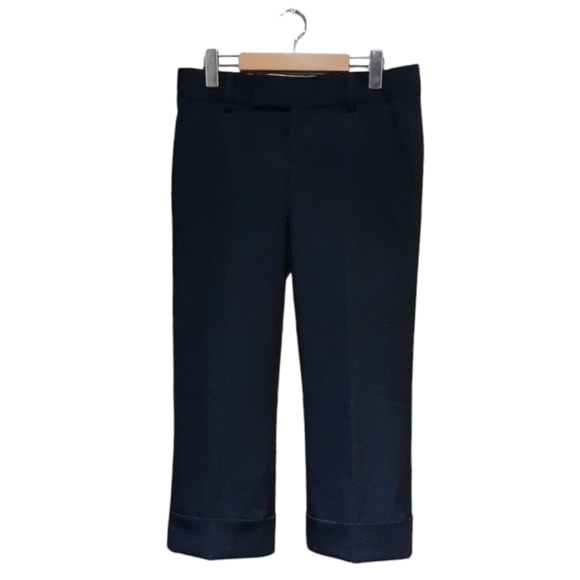 Juicy Couture Women's Cropped /  Capri Dress Pants Black Wool Size 27 - Picture 1 of 7